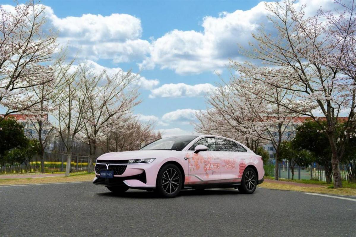 在浪漫武汉,偶遇专属樱花座驾