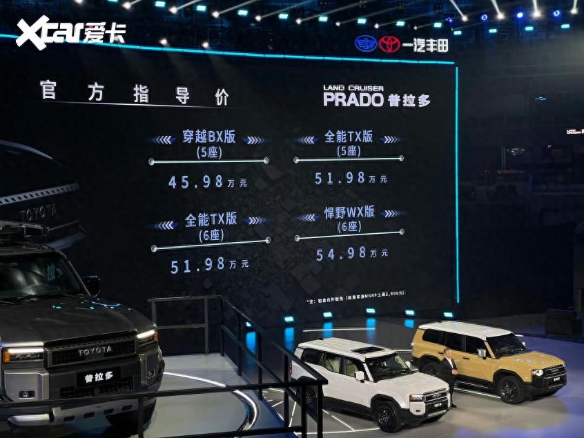 一汽丰田之夜:全新皇冠29.9万起/全新普拉多45.98万起